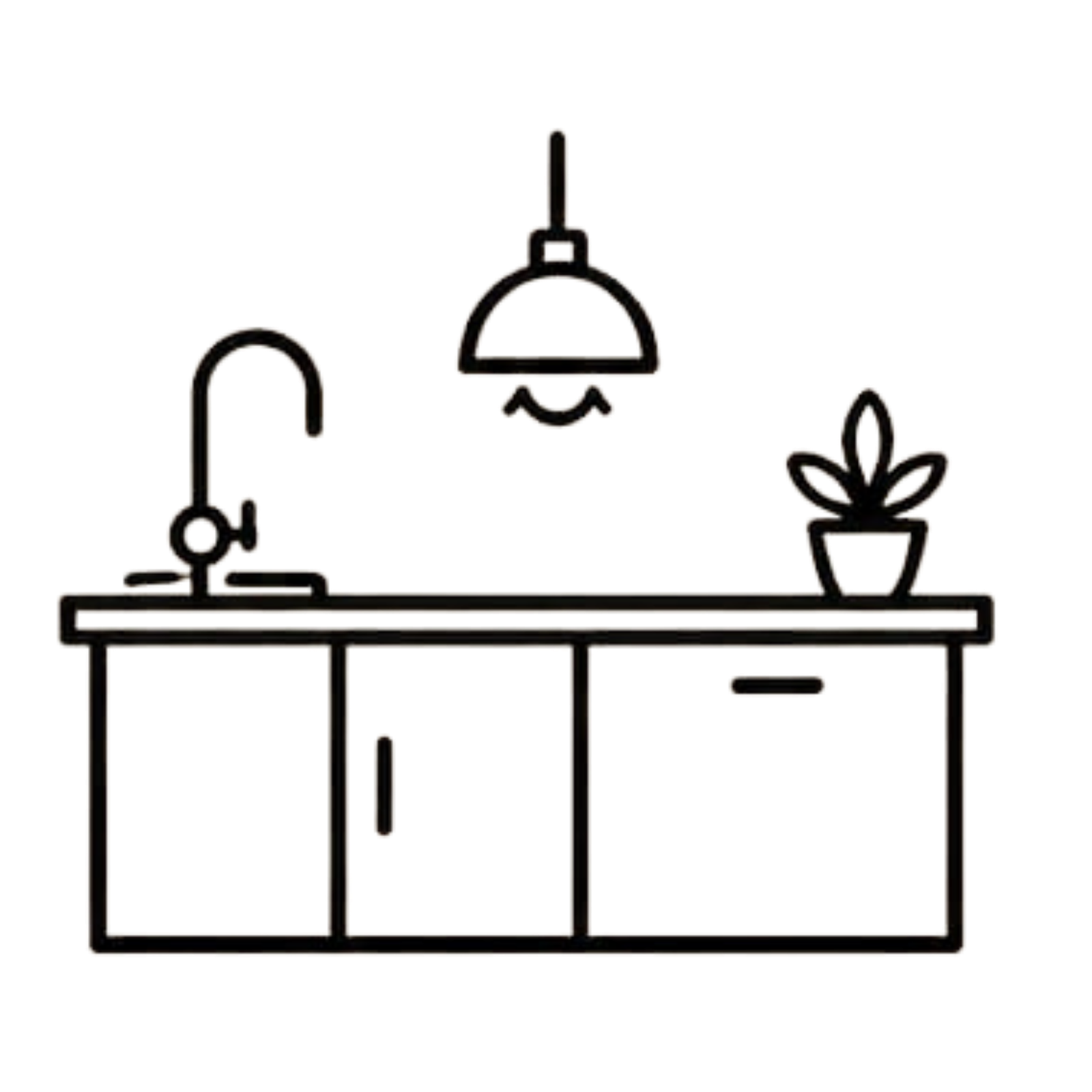 Fully equipped kitchen icon, The Lontar villa